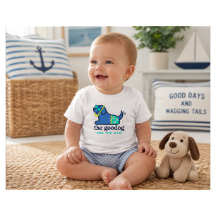 Preppy Snorkel Pup Adorable Baby T-Shirt