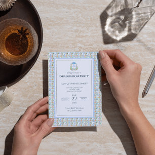 Preppy Southern Graduation Party Invitation