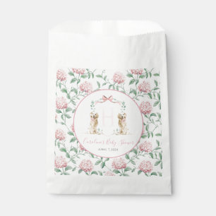 Preppy Southern Pink Girl Dog Baby Shower Favour Bag