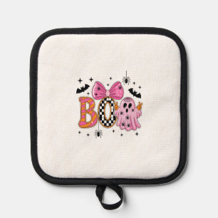 Preppy Spooky Halloween Boo Pot Holder
