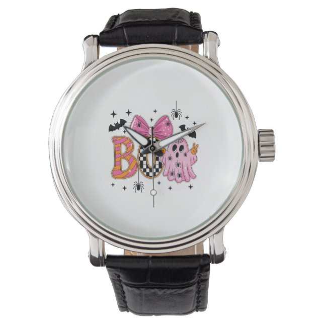 Preppy Spooky Halloween Boo Watch (Front)