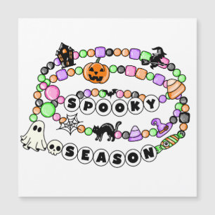 Preppy Spooky Season Halloween Friendship Bracelet