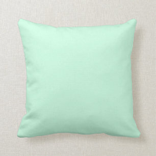 preppy spring colour pastel seafoam green mint cushion