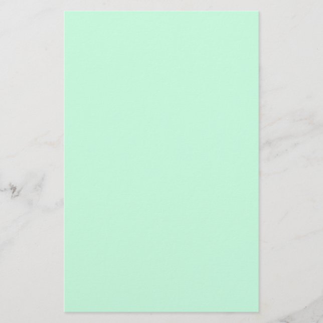 preppy spring colour pastel seafoam green mint stationery (Front)