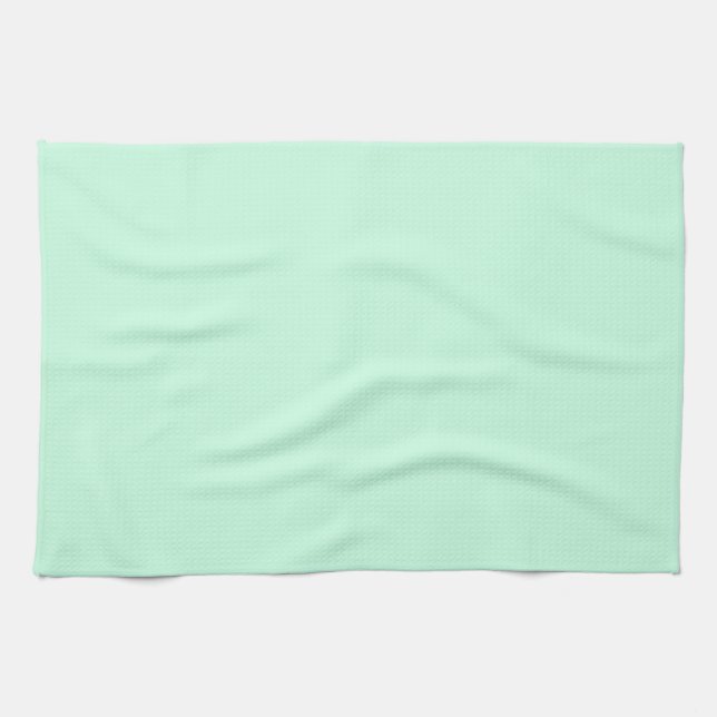 preppy spring colour pastel seafoam green mint tea towel (Horizontal)