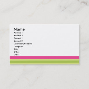 Preppy Stripes Business Card