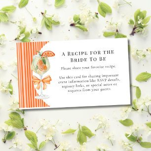 Preppy Stripes Love at First Spritz Bridal Shower Enclosure Card