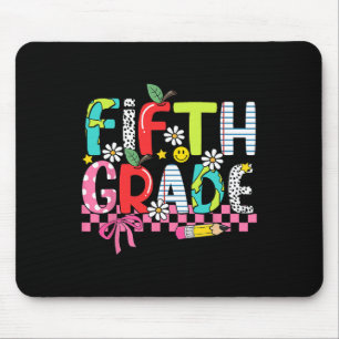 Preppy Supplies Fifth Grade Happy Last Day Of Scho Mouse Pad
