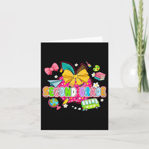 Preppy Supplies Second Grade Happy Last Day Of Sch Card