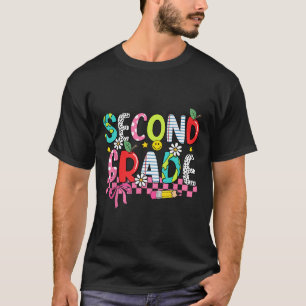 Preppy Supplies Second Grade Happy Last Day Of Sch T-Shirt