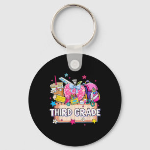 Preppy Supplies Third Grade Happy Last Day Of Scho Key Ring