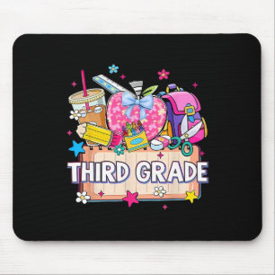 Preppy Supplies Third Grade Happy Last Day Of Scho Mouse Pad