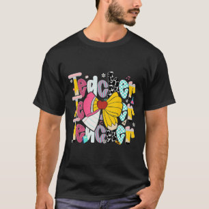 Preppy Teacher Pencil Coquette Bow Teacher Back To T-Shirt