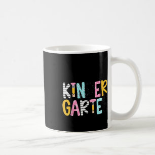 Preppy Teacher Pencil Notebook Hello Kindergarten  Coffee Mug
