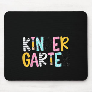 Preppy Teacher Pencil Notebook Hello Kindergarten Mouse Pad