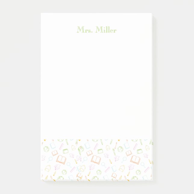 Preppy Teacher Post-It Notes (Front)