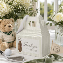 Preppy Teddy Bear Golf Baby Shower New to the Club