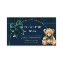 Preppy Teddy Bear Green Plaid Books for Baby