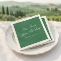 Preppy Tennis Club Green Bachelorette Napkin