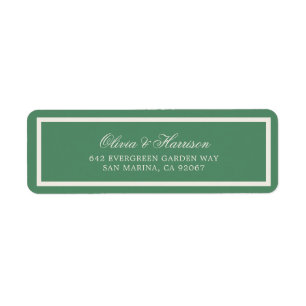 Preppy Tennis Club Green Wedding Address Label Return Address Label