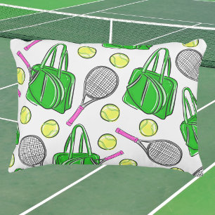 Preppy Tennis Racquets / Sports Decorative Cushion