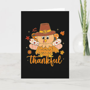 Preppy Thanksgiving Turkey Fall Vibes Thankful Gob Card