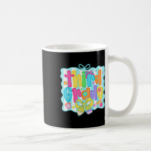 Preppy Third 3rd Grade Teacher Team Bow Back To Sc Coffee Mug