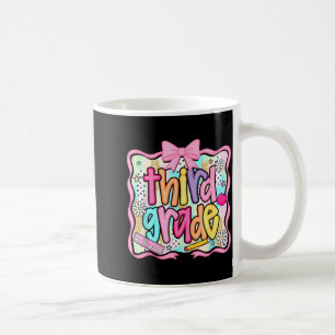 Preppy Third Grade Back To School Teacher Girl Kid Coffee Mug