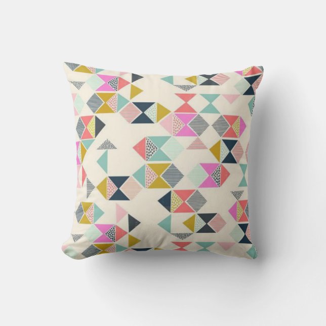 Preppy Triangles Cushion (Front)