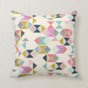 Preppy Triangles Cushion