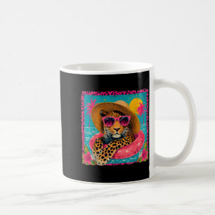 Preppy Trocal Leopard Summer Beach Vacation Women Coffee Mug