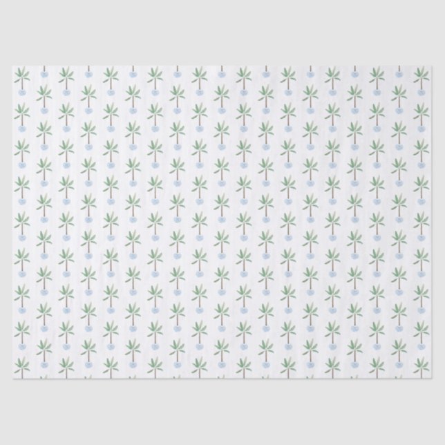 Preppy Tropical Banana Plant Chinoiserie Planter Tissue Paper (Front)