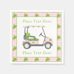Preppy Turtles Golf Cart Napkin