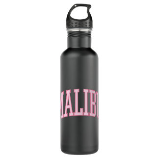Preppy Varsity Pink Malibu California 710 Ml Water Bottle