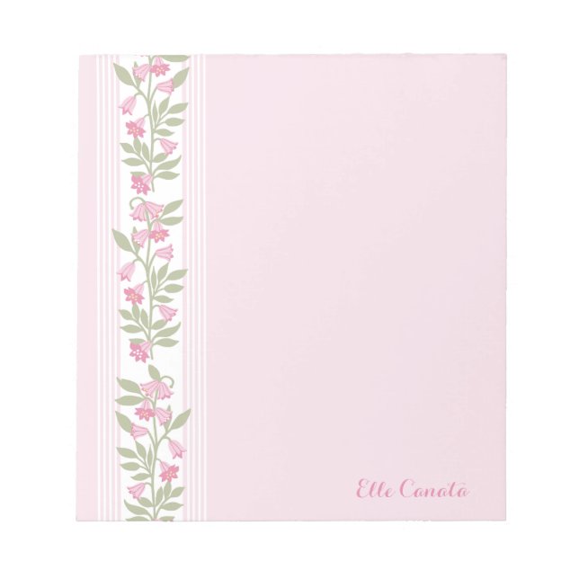 Preppy Vines Personalised Sationary Notepad (Front)