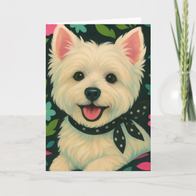 Preppy Westie Card (Front)