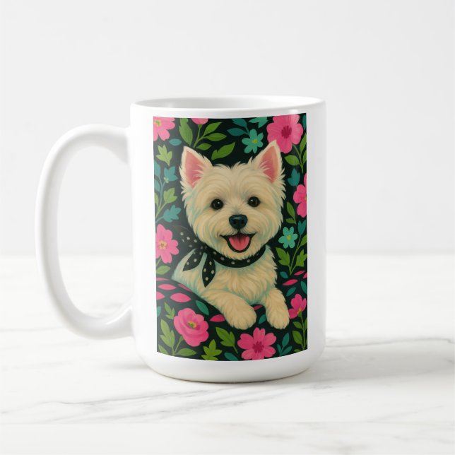 Preppy Westie Coffee Mug (Left)