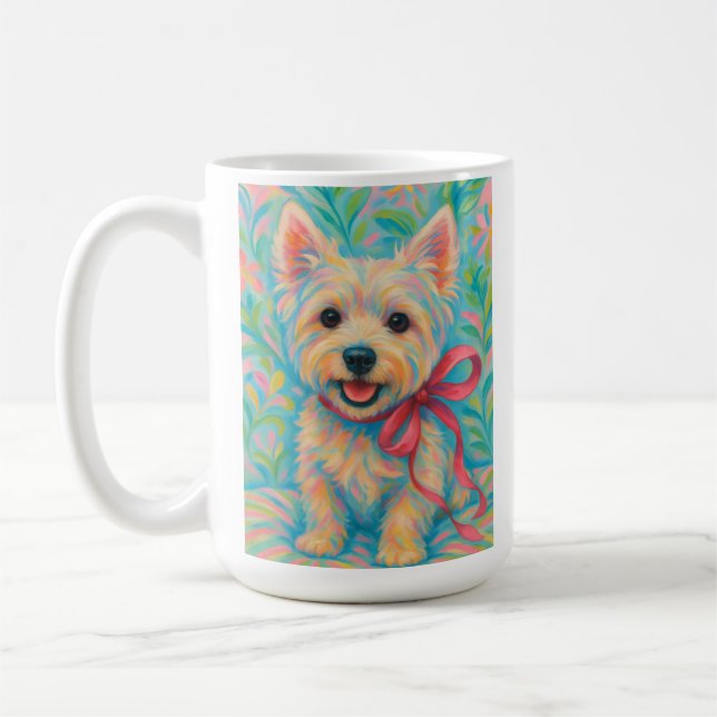 Preppy Westie Coffee Mug (Left)