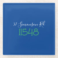 Preppy Zip Code Street Address Personalised