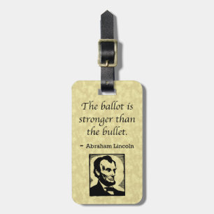 PRES16 BALLOT BULLET LUGGAGE TAG
