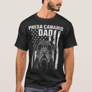 Presa Canario Dad Cool Proud American T-Shirt