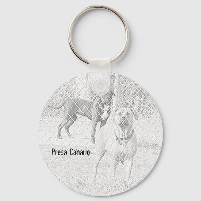 Presa Canario  Keychain (Front)