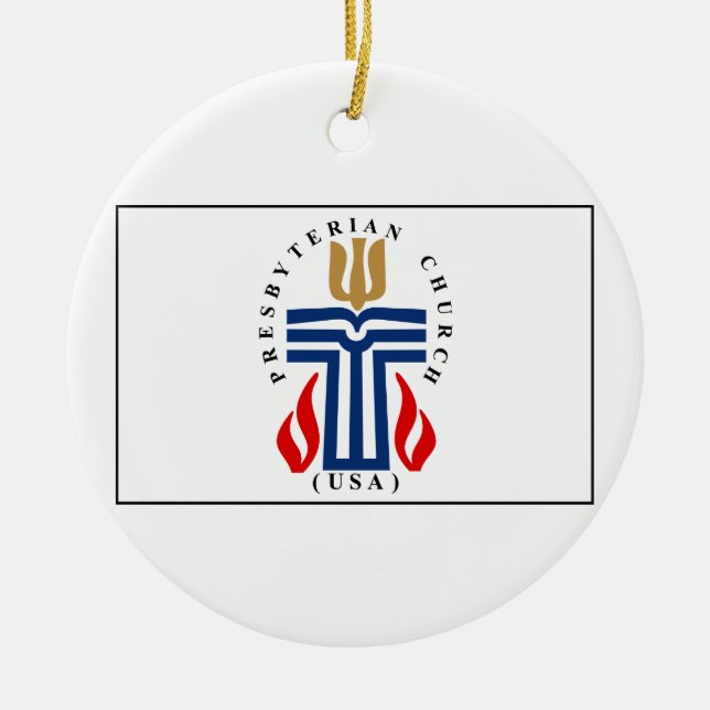Presbyterian Flag Ceramic Ornament (Front)
