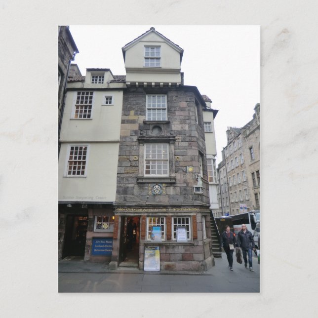 Presbyterian Leader John Knox's House in Edinburgh Postcard (Front)