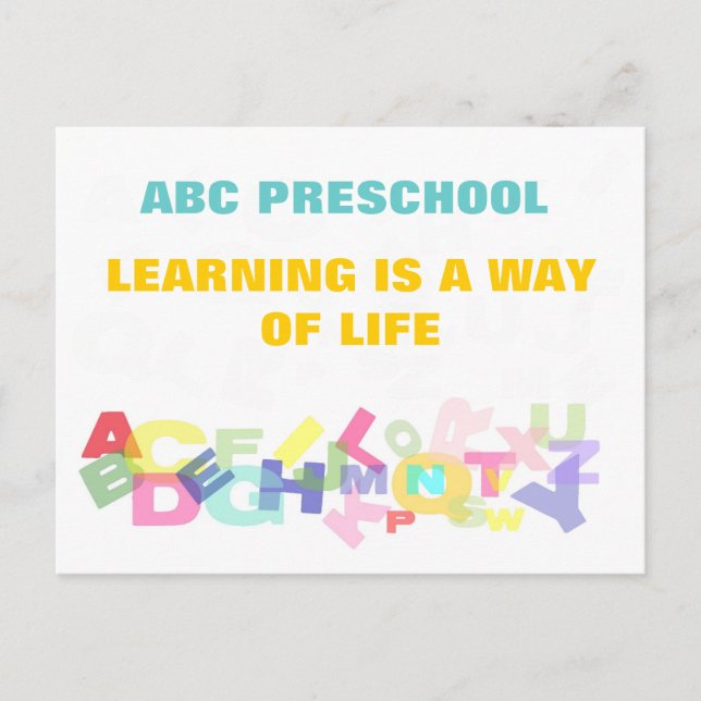 Preschool Advertisement Postcard (Front)