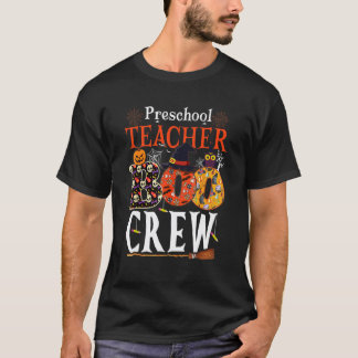 Preschool Boo Crew Teacher Kids Halloween Costume T-Shirt
