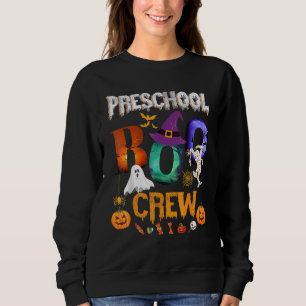 Preschool Boo Crew Teacher Student Halloween Cost Sweatshirt