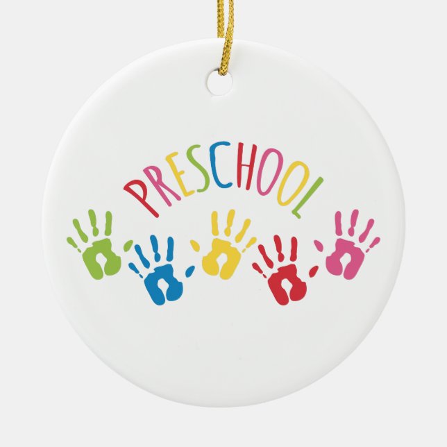 Preschool Ceramic Ornament (Front)