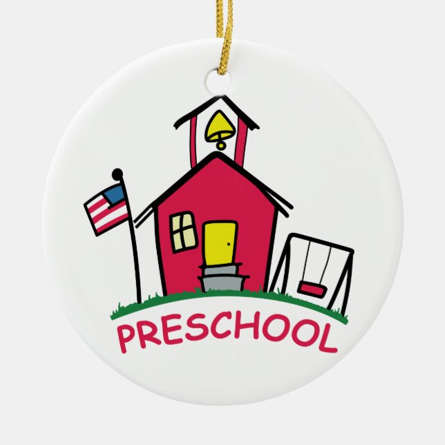 Preschool Ceramic Ornament (Front)