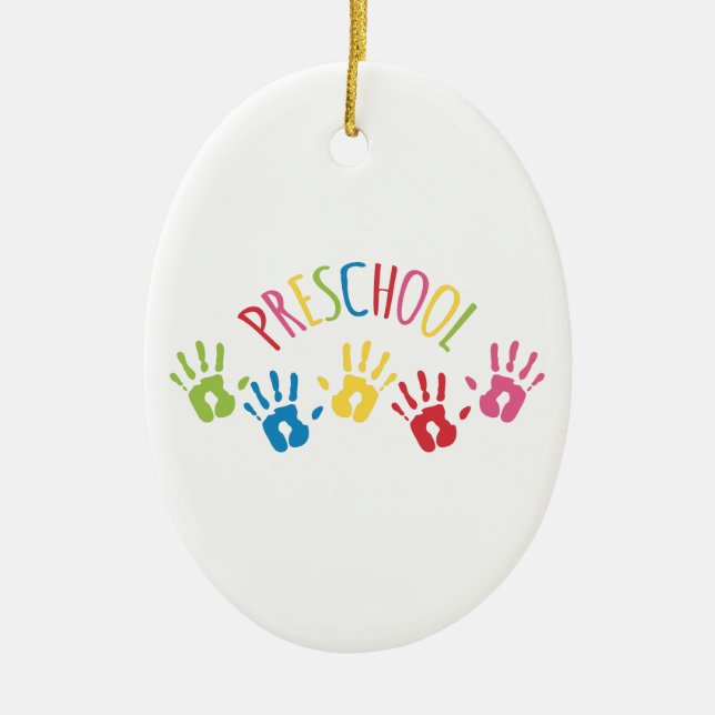 Preschool Ceramic Ornament (Front)